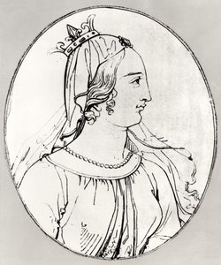 Leonor de Aquitania (detalle) de French School